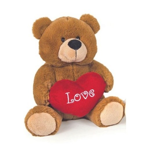 PELUCHE ORSETTI CON CUORE E SCRITTA 25 CM | Cloclorinda.it