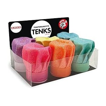 Temperamatite Tenks 3 Fori Glitter COLORI FLUO - ARDA | Cloclorinda.it