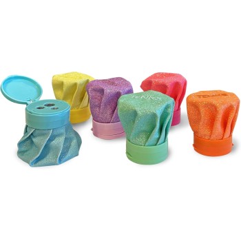 Temperamatite Tenks 3 Fori Glitter COLORI FLUO - ARDA | Cloclorinda.it