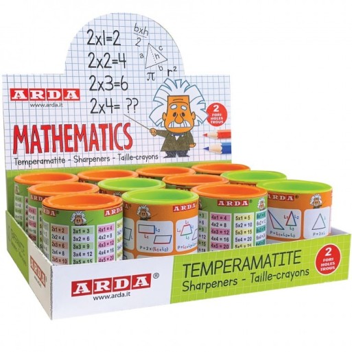 TEMPERINO CONTENITORE LATTA 2 FORI MATHEMATICS ARDA | Cloclorinda.it