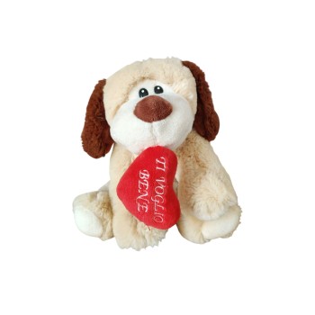 Cane Peluche con Cuore “Ti Voglio Bene” – 25 cm | Cloclorinda.it