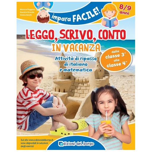 Leggo, scrivo, conto in vacanza. Attività di ripasso di italiano e matematica (8-9 anni) | Cloclorinda.it
