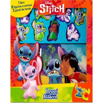 Stitch. Leggi e attacca. Ediz. a colori. Con 8 figurine a ventosa. Con tabellone | Cloclorinda.it