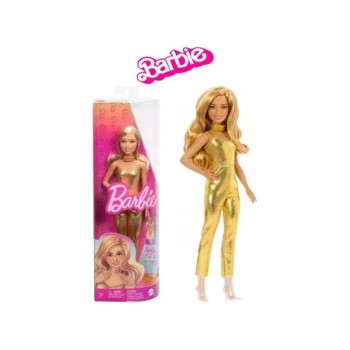 Barbie Fashionistas con Tuta Dorata 30 cm | Cloclorinda.it