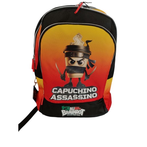 Zaino Scuola Grande Skifidol Cappuccino Assassino – Italian Brainrot 2026/2027 | Cloclorinda.it