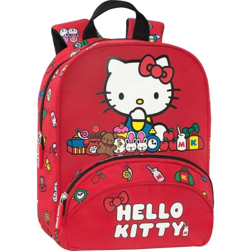 Zaino asilo Hello kitty Rosso | Cloclorinda.it