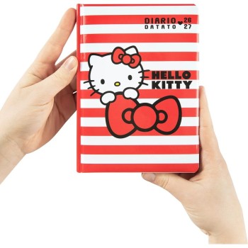 Diario 12 Mesi 2026/27 - Hello Kitty - Datato Bianco | Cloclorinda.it