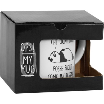 Tazza O.P.S. Panda Bianco | Cloclorinda.it