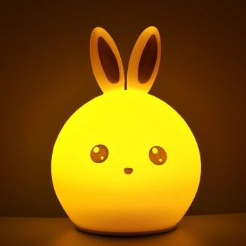 CUCCIOLIGHT Coniglio Lampada LED in Morbido Silicone | Cloclorinda.it