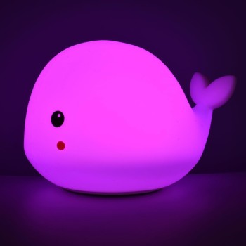 CUCCIOLIGHT BALENA Lampada LED in morbido silicone | Cloclorinda.it