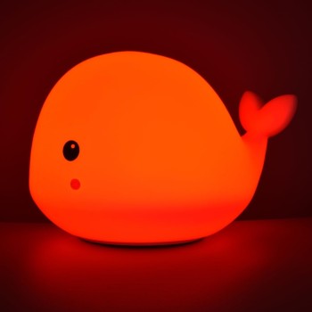 CUCCIOLIGHT BALENA Lampada LED in morbido silicone | Cloclorinda.it