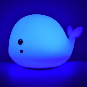 CUCCIOLIGHT BALENA Lampada LED in morbido silicone | Cloclorinda.it