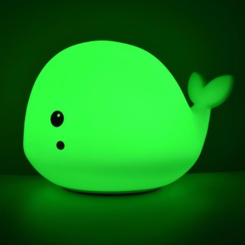 CUCCIOLIGHT BALENA Lampada LED in morbido silicone | Cloclorinda.it