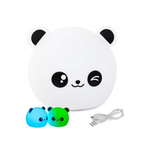 CUCCIOLIGHT PANDA Lampada LED in morbido silicone | Cloclorinda.it