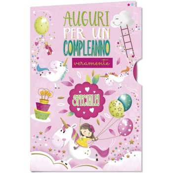 BIGLIETTO AUGURALE COMPLEANNO 11,5X17 BAMBINI CON ROTELLA I DISCOLI CROMO | Cloclorinda.it