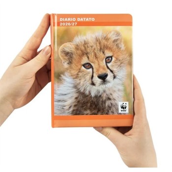 Diario Agenda Giornaliera 12 Mesi 2026/2027 - Leopardo WWF  | Cloclorinda.it