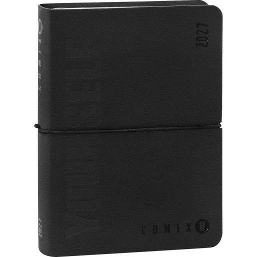 Agenda 16 Mesi 2026/27 - COMIX U Yourself - Giornaliera Nero | Cloclorinda.it