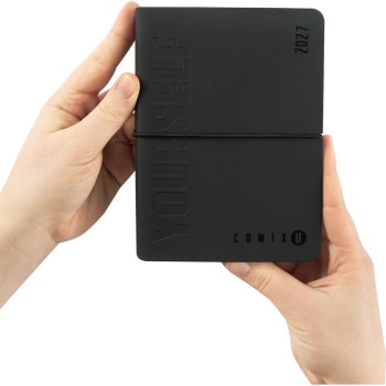 Agenda 16 Mesi 2026/27 - COMIX U Yourself - Giornaliera Nero | Cloclorinda.it