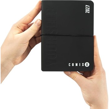 Agenda 16 Mesi 2026/27 - COMIX U Yourself - Giornaliera Nero/Bianco | Cloclorinda.it