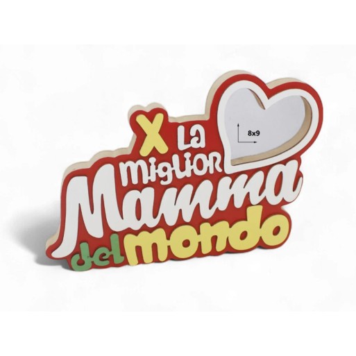 FESTA DELLA MAMMA PORTAFOTO IN LEGNO | Cloclorinda.it