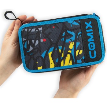 Astuccio 3 Zip COMIX WBS Nero/Blu | Cloclorinda.it