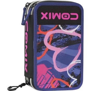 Astuccio 3 Zip COMIX Wbs Viola | Cloclorinda.it