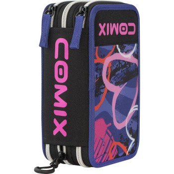 Astuccio 3 Zip COMIX Wbs Viola | Cloclorinda.it
