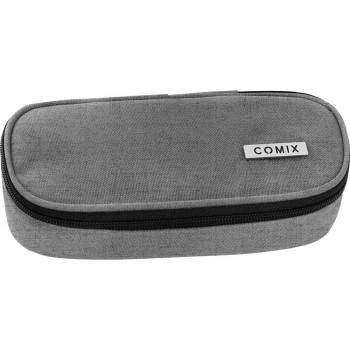 Astuccio Ovale COMIX Monocolore grigio-melange | Cloclorinda.it