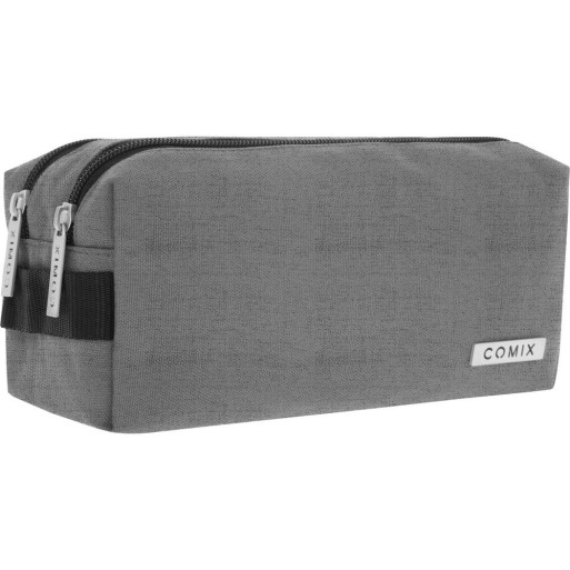Astuccio 2 Zip COMIX Monocolore grigio-melange | Cloclorinda.it