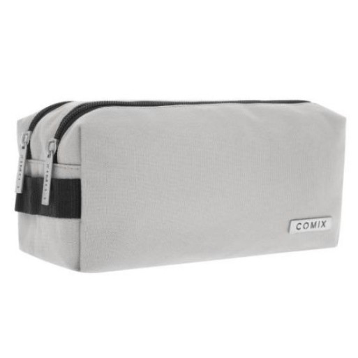 Astuccio 2 Zip COMIX Monocolore Taupe | Cloclorinda.it
