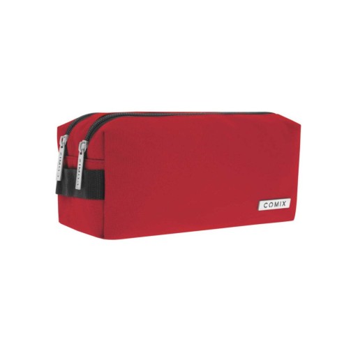 Astuccio 2 Zip COMIX Monocolore Rosso | Cloclorinda.it
