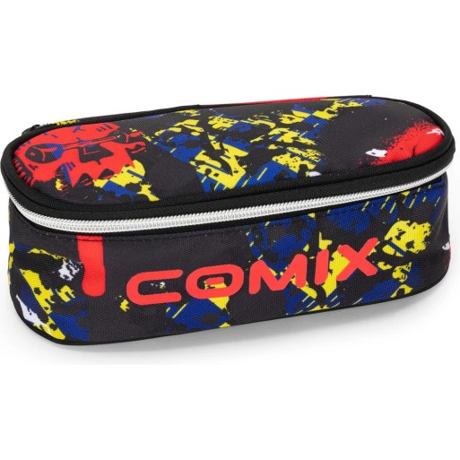 Astuccio Ovale COMIX Wbs Nero/Rosso | Cloclorinda.it