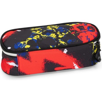 Astuccio Ovale COMIX Wbs Nero/Rosso | Cloclorinda.it
