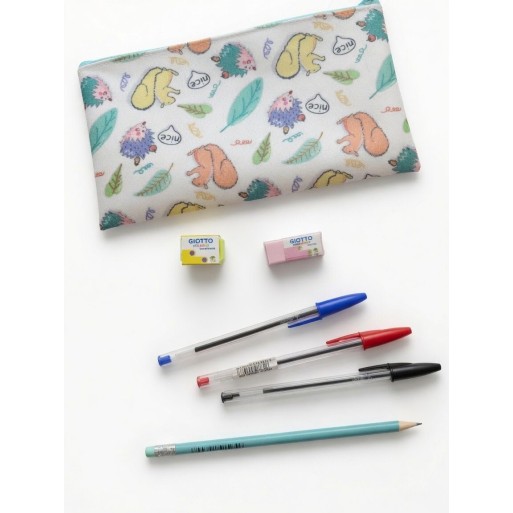 Astuccio 1 Zip Completo con Set Scrittura BIC + Accessori Scuola | Cloclorinda.it