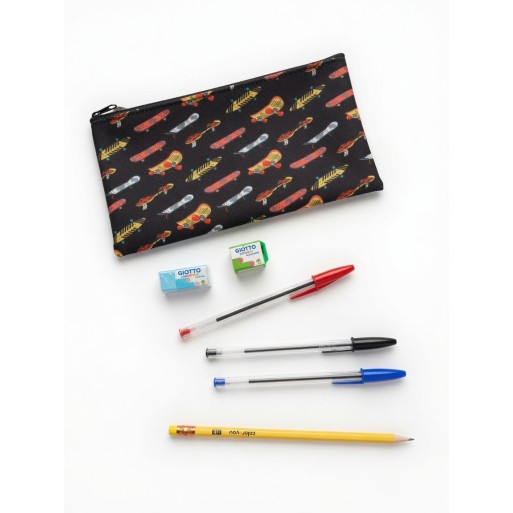 Astuccio 1 Zip Completo con Set Scrittura BIC + Accessori Scuola | Cloclorinda.it