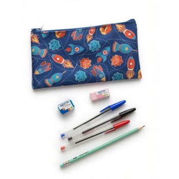 Astuccio 1 Zip Completo con Set Scrittura BIC + Accessori Scuola | Cloclorinda.it