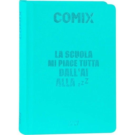 Diario 16 Mesi 2026/27 - COMIX - Giornaliero Mini Turchese | Cloclorinda.it