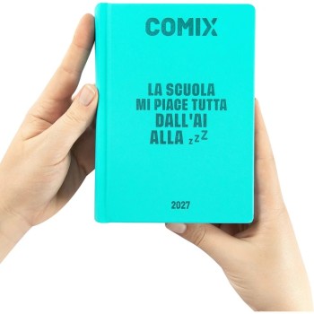 Diario 16 Mesi 2026/27 - COMIX - Giornaliero Standard Turchese | Cloclorinda.it