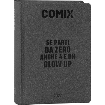 Diario 16 Mesi 2026/27 - COMIX - Giornaliero Standard Charcoal | Cloclorinda.it