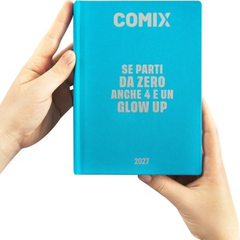 Diario 16 Mesi 2026/27 - COMIX - Giornaliero Standard Azzurro | Cloclorinda.it