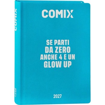 Diario 16 Mesi 2026/27 - COMIX - Giornaliero Mini Azzurro | Cloclorinda.it