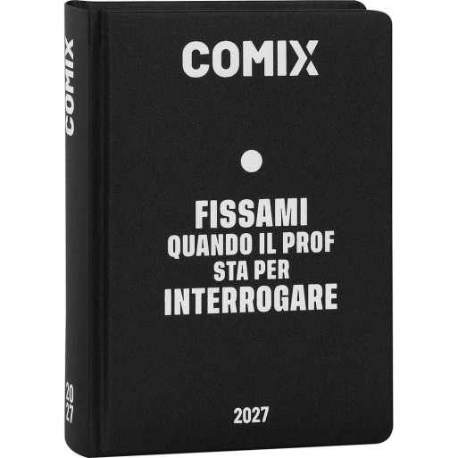 Diario 16 Mesi 2026/27 - COMIX - Giornaliero Mini Nero/Bianco | Cloclorinda.it