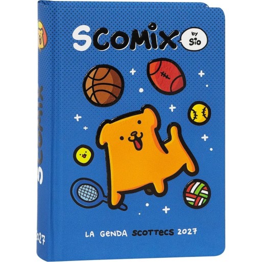 Diario 16 Mesi 2026/27 - COMIX Scottecs by Sio - Giornaliero Blu | Cloclorinda.it