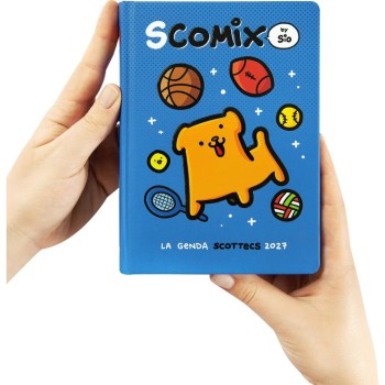 Diario 16 Mesi 2026/27 - COMIX Scottecs by Sio - Giornaliero Blu | Cloclorinda.it