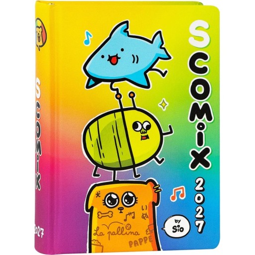 Diario 16 Mesi 2026/27 - COMIX Scottecs by Sio - Giornaliero Multicolore | Cloclorinda.it