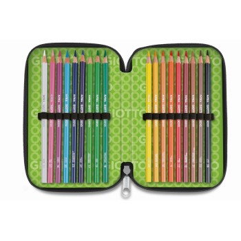 Astuccio 3 Zip Stilnovo Giotto Verde | Cloclorinda.it