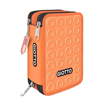Astuccio 3 Zip Stilnovo Giotto Arancione | Cloclorinda.it