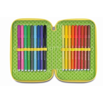 Astuccio 3 Zip Stilnovo Giotto Arancione | Cloclorinda.it