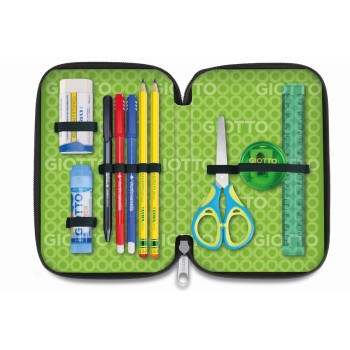 Astuccio 3 Zip Stilnovo Giotto Arancione | Cloclorinda.it