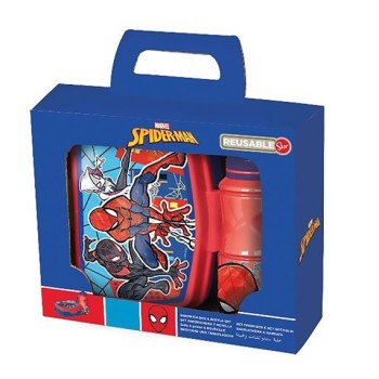 Set Porta Merenda e Borraccia Spiderman | Cloclorinda
